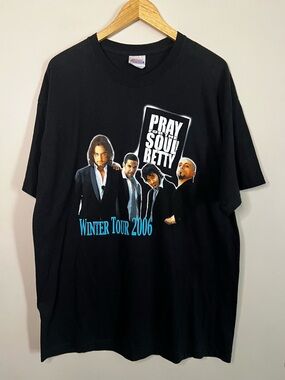 RARE Vintage Y2K 2006 Pray For The Soul Of Betty Winter Tour T Shirt XL